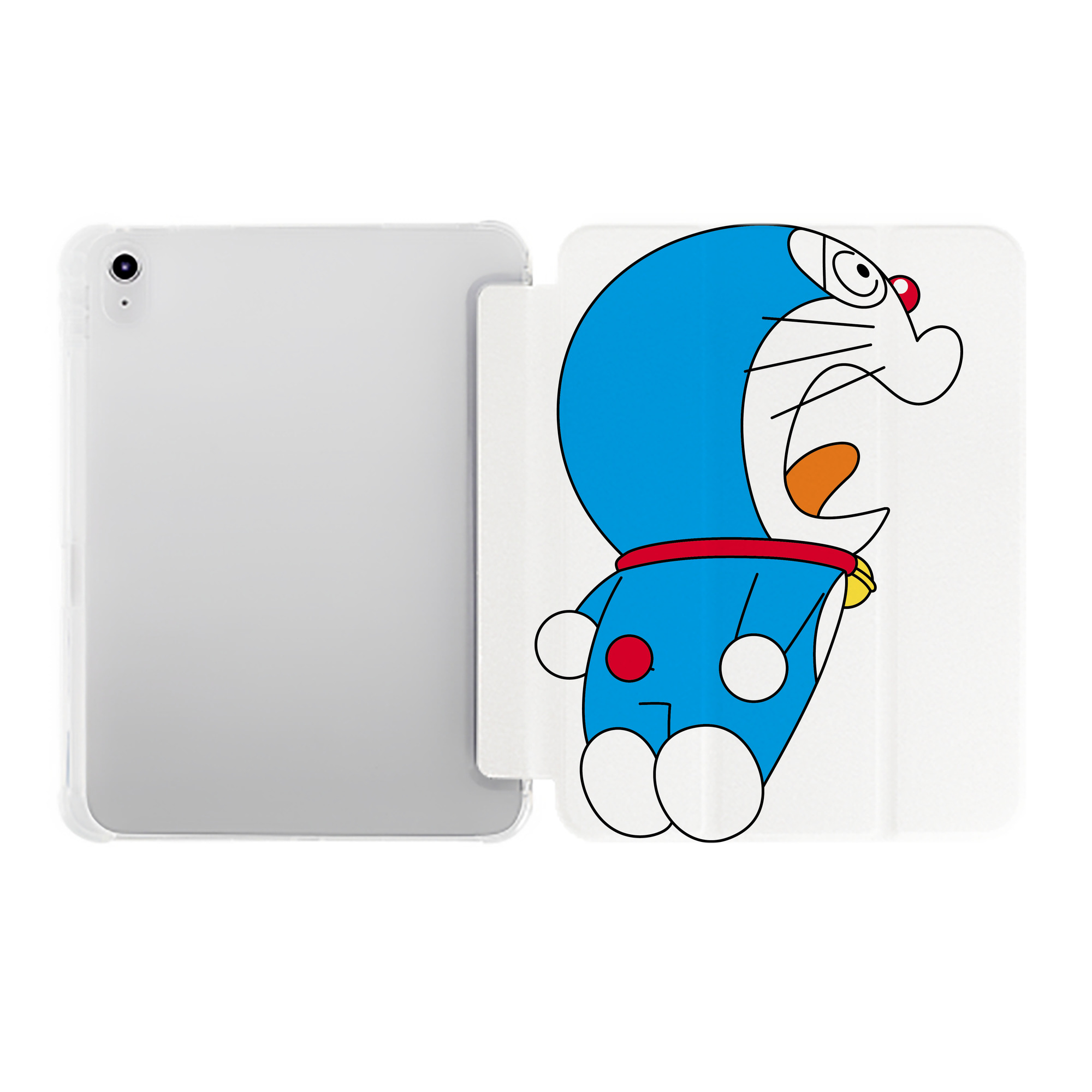 （画像用） ドラえもん Doraemon IPad ケース ペン収納付き 三つ折りスタンド PUレザー×シリコン 対応機種9.5/10.5/10.9インチ